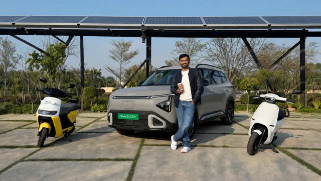 Video still from a post about two years of carbon-neutral family transport